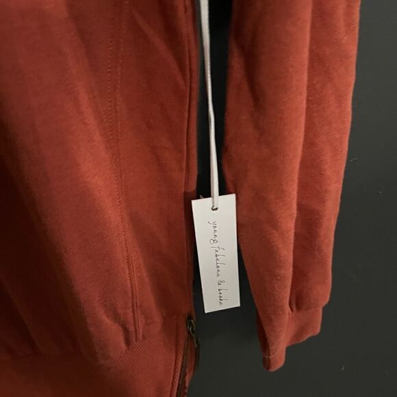 YOUNG FABULOUS AND BROKE Turtleneck Asymmetrical Sweater Side Zipper NWT Size S - Picture 8 of 14